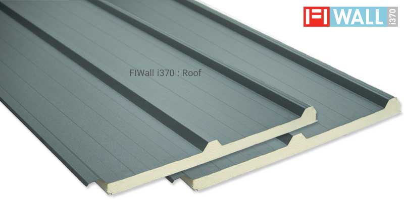 หลังคากันความร้อน กันไฟ FIWall i370 PIR Sandwich Panel Roof