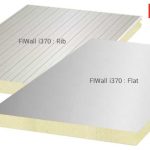 FIWall PIR Sandwich Panel Rib Flat|FIWall i380 PIR แท้ๆ by Wall Tech กันความร้อน กันไฟ ไร้ควัน|WALLROC rockwool sandwich panel fm approvals