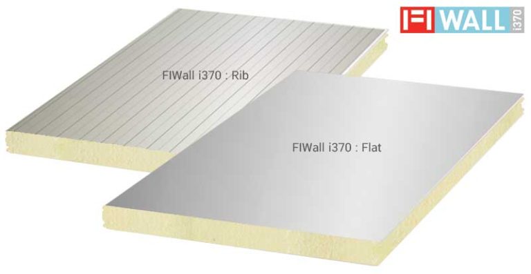 FIWall PIR Sandwich Panel Rib Flat|FIWall i380 PIR แท้ๆ by Wall Tech กันความร้อน กันไฟ ไร้ควัน|WALLROC rockwool sandwich panel fm approvals