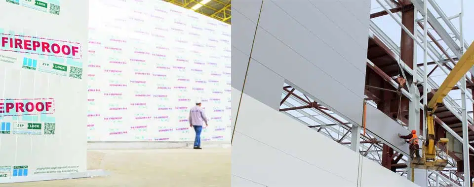 แผ่นฉนวนกันความร้อน FIWall i380 PIR Sandwich Panel