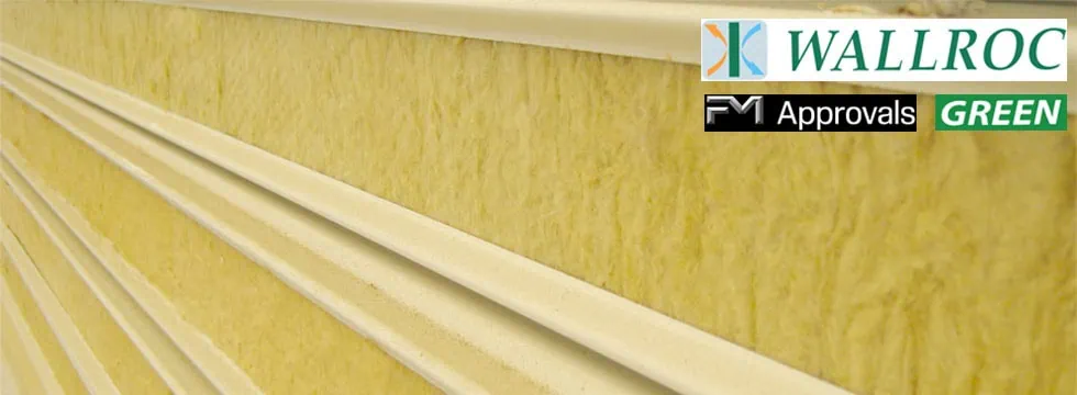 แผ่นฉนวนกันไฟ Rockwool Sandwich Panel FM Approvals Green