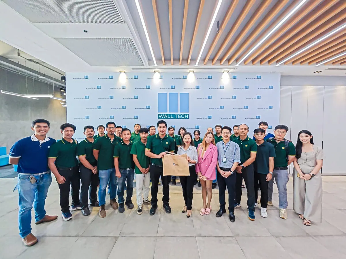 CPF เยี่ยมชมโรงงาน Wall Tech เรียนรู้ ผนังฉนวนกันความร้อนสำหรับอาคารสีเขียว “Insulated Wall for Green Building“